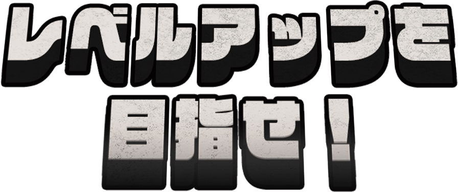 レベルアップを目指せ！