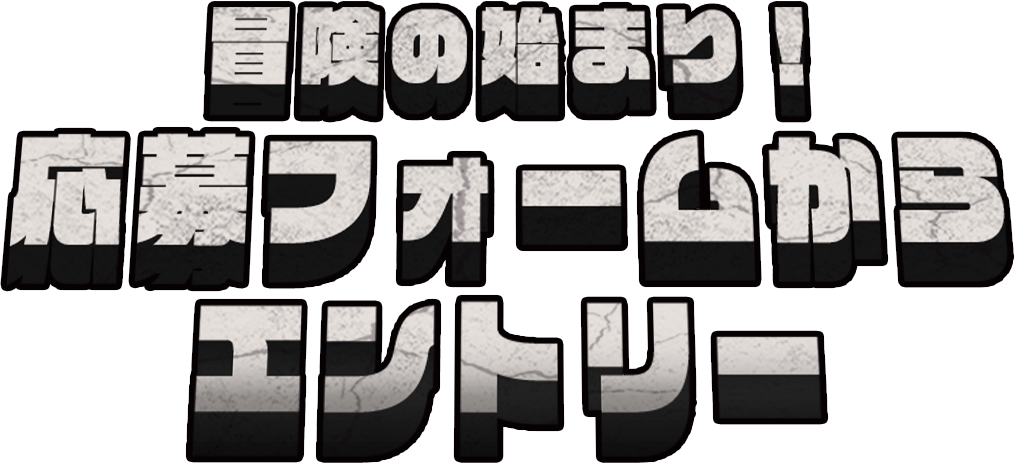 冒険の始まり！応募フォームからエントリー